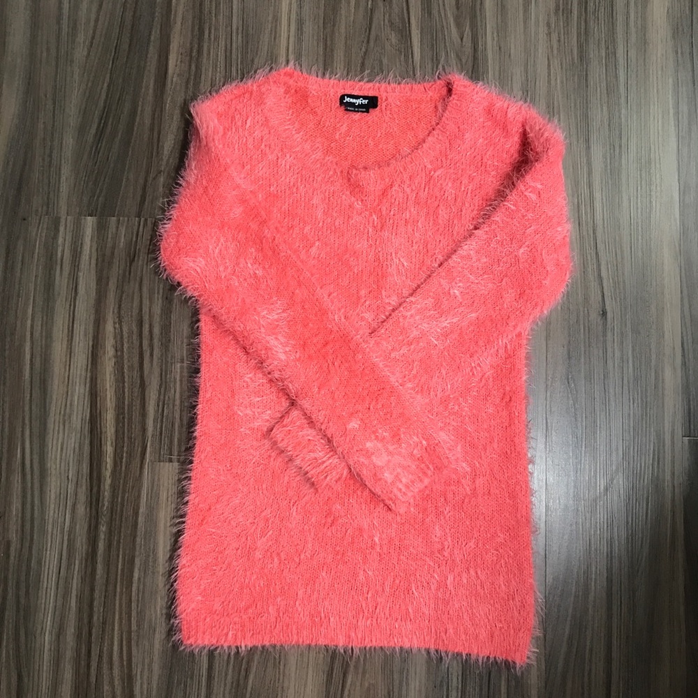 Jennyfer soft fuzzy sweater pink size small